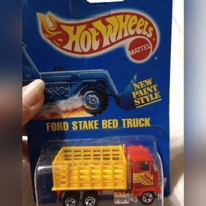 Hot Wheels Ford Stake Bed Truck Diecast Model New Paint Style